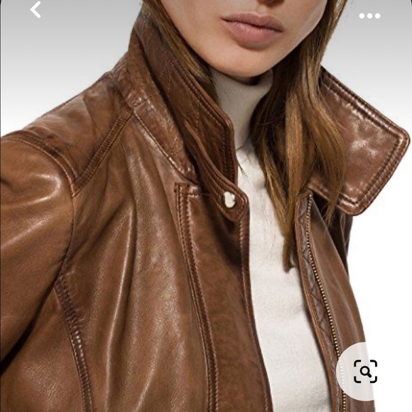 Massimo Dutti Women's leather Jacket - Picture 3 of 9